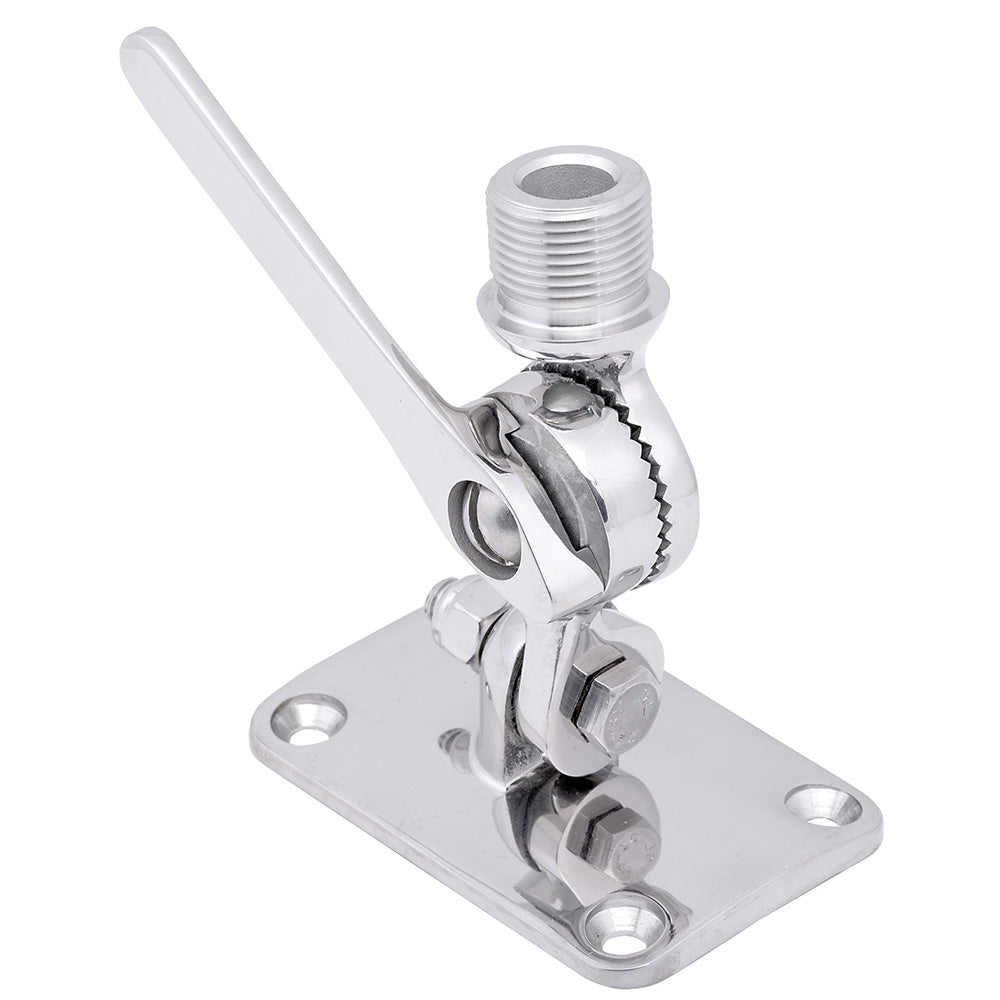 Whitecap Ratchet Antenna Mount  316 Stainless Steel
