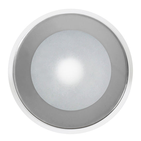 ShadowCaster DLX Series Down Light  White Housing  RGB  Chrome Bezel