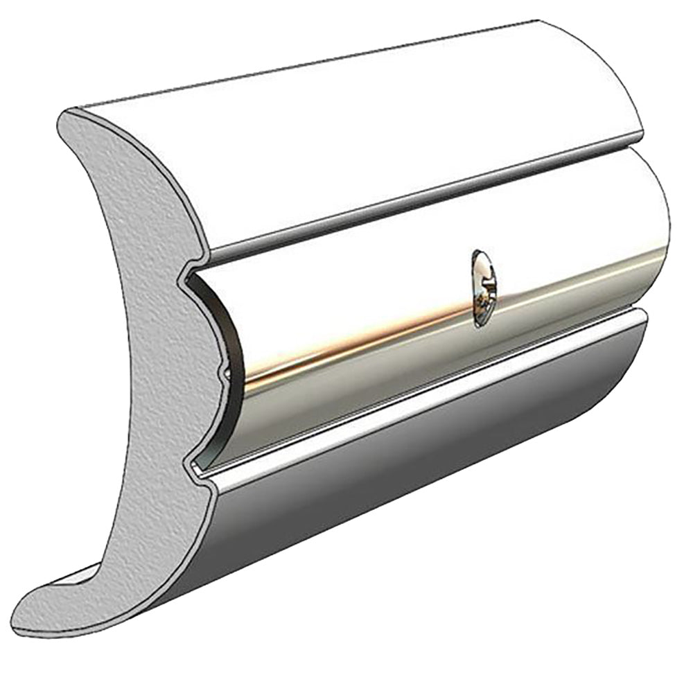 TACO Rigid Vinyl FlexCore Rub Rail 2 x 78  Frosty White 60