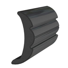 TACO Rigid Vinyl FlexCore Rub Rail 2 x 78  Black 60