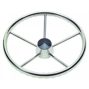 Schmitt Marine 170 Finger Grip Destroyer 5Spoke 135 Stainless Steel Cap 34 Tapered Shaft wKnob