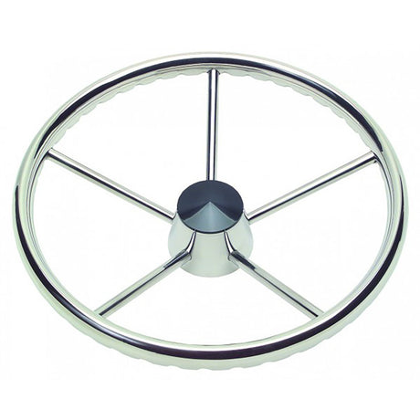 Schmitt Marine 170 Finger Grip Destroyer 5Spoke 135 Stainless Steel Cap 34 Tapered Shaft wKnob