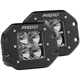 RIGID Industries DSeries PRO Flood Flush Mount Black Light  Pair