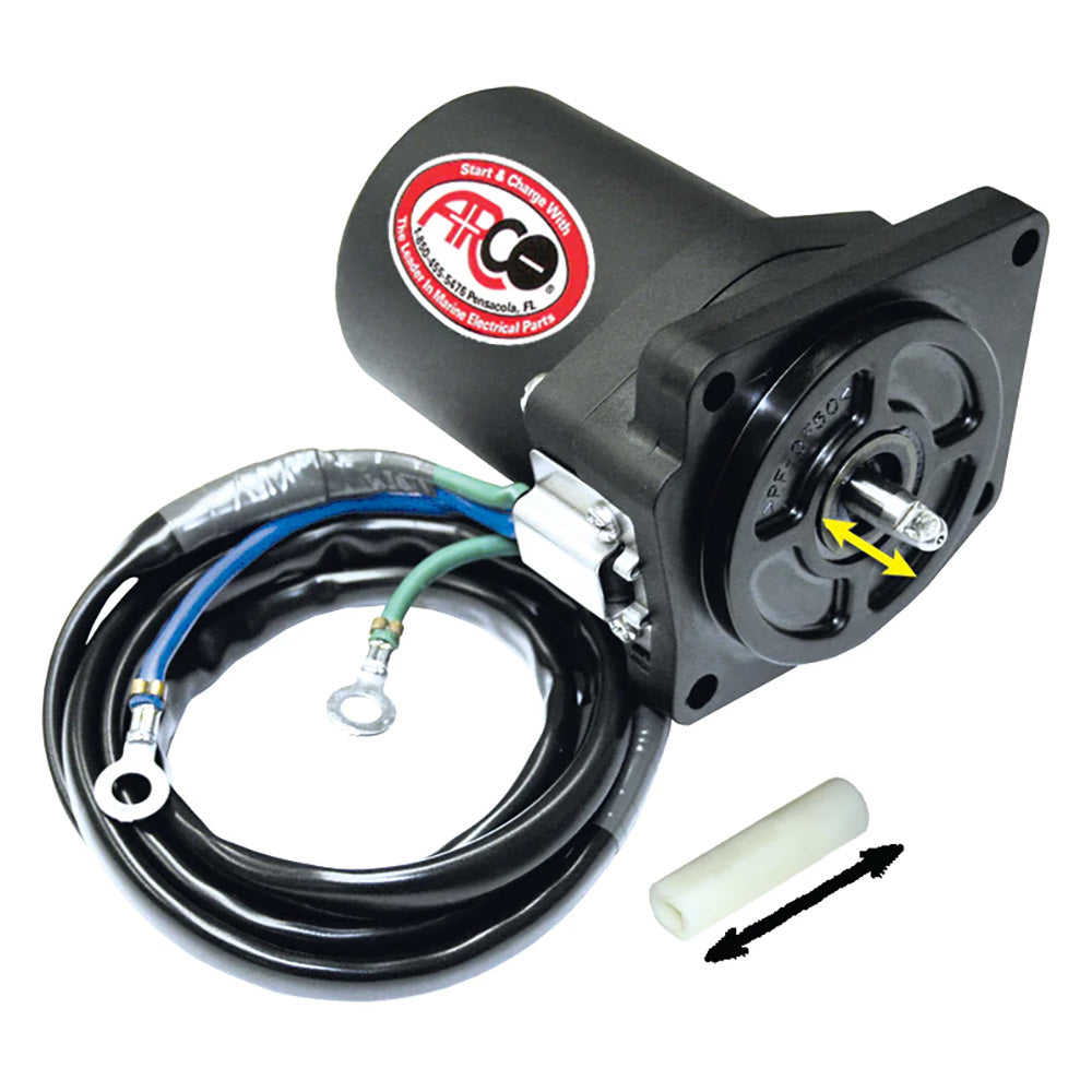 ARCO Marine Replacement Outboard Tilt Trim Motor  Yamaha4 Bolt 58 Flat Blade Shaft