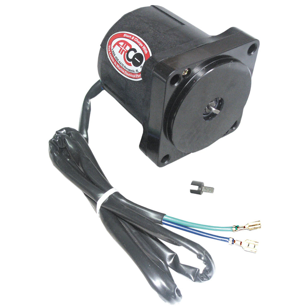 ARCO Marine Replacement JohnsonEvinrude Tilt Trim Motor  2Wire 4 Bolt Flat Blade Shaft
