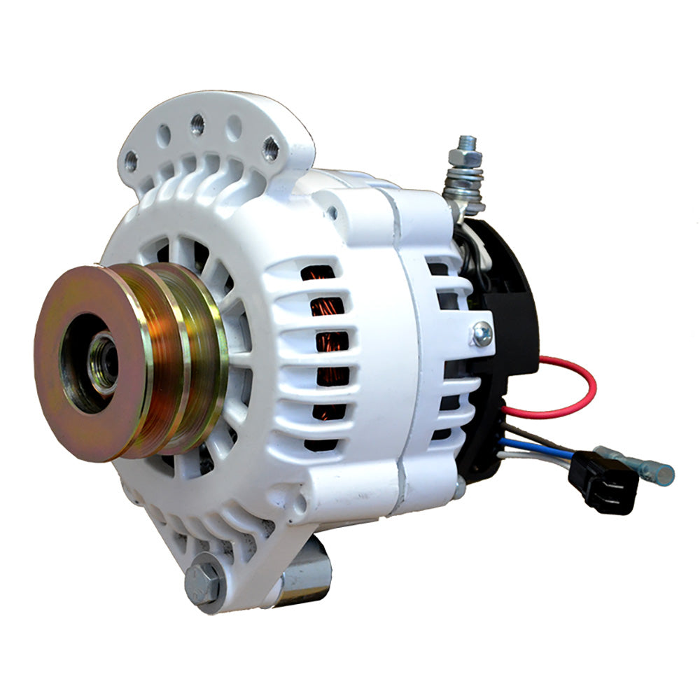 Balmar Alternator 100 AMP 12V 12 Single Foot Spindle Mount Dual Vee Pulley wIsolated Ground