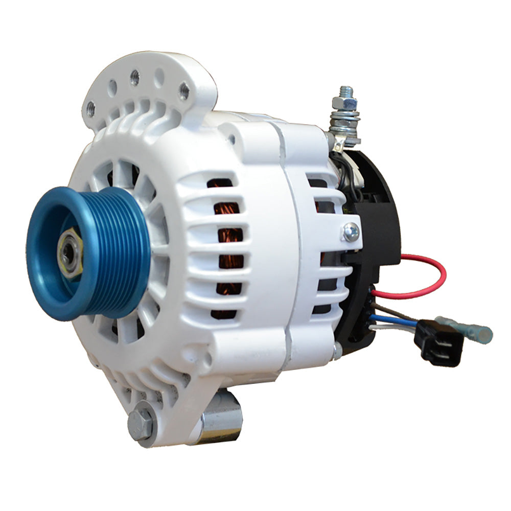 Balmar Alternator 120 AMP 12V 12 Single Foot Spindle Mount J10 Pulley wIsolated Ground
