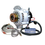 Balmar Alternator 100 AMP Kit 12V 12 Single Foot Spindle Mount Dual Vee Pulley Regulator  Temp Sensor