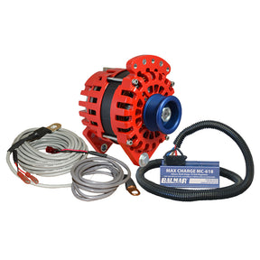 Balmar Alternator 170 AMP Kit 12V 315 Dual Foot Saddle J10 Pulley Regulator  Temp Sensor