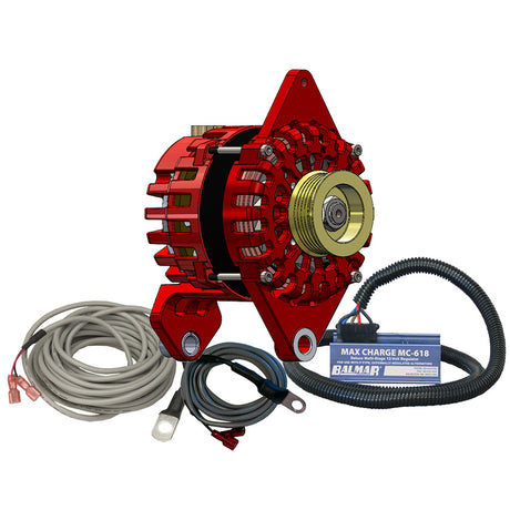 Balmar Alternator 170 AMP Kit 12V 4 Dual Foot Saddle K6 Pulley Regulator  Temp Sensor