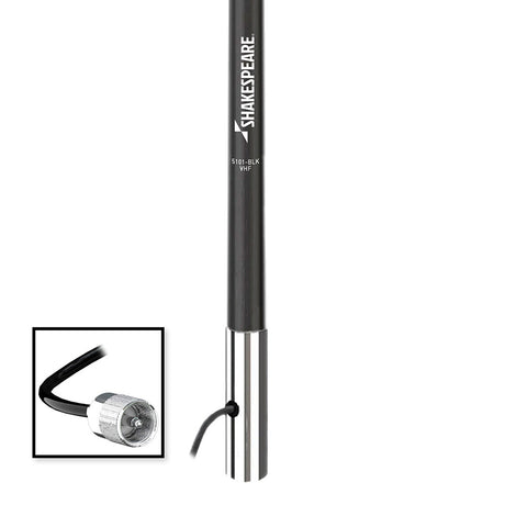 Shakespeare 5101 8 Classic VHF Antenna w15 RG58 Cable  Black