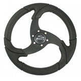 Schmitt Marine Folletto 142 Wheel  Black Polished Polyurethane  34 Tapered Shaft wBlack Center Cap