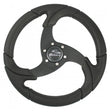 Schmitt Marine Folletto 142 Wheel  Black Polyurethane  34 Tapered Shaft wBlack Center Cap