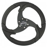 Schmitt Marine Folletto 142 Wheel  Black Polyurethane  34 Tapered Shaft wBlack Center Cap
