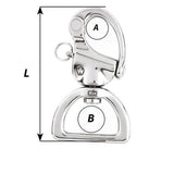 Wichard HR Snap Shackle Webbing Swivel  100mm Length  31516