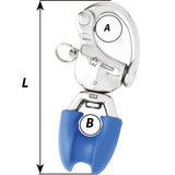 Wichard HR Snap Shackle With Thimble Eye  110mm Length  42164