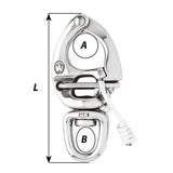 Wichard HR Quick Release Snap Shackle With Swivel Eye 150mm Length 52932