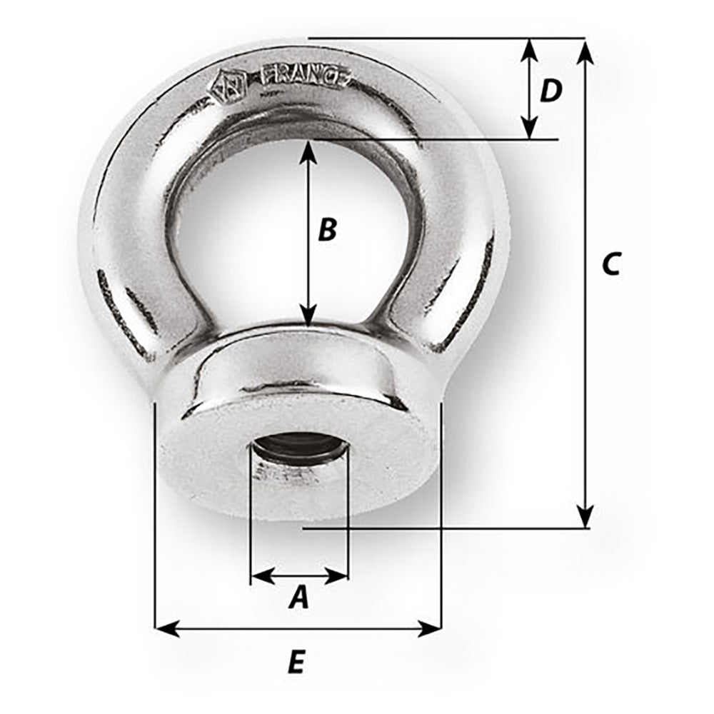Wichard 6mm Eye Nut  12 Diameter