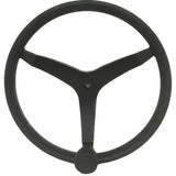 Uflex  V46  135 Stainless Steel Steering Wheel wSpeed Knob  Black