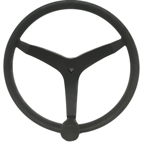 Uflex  V46  135 Stainless Steel Steering Wheel wSpeed Knob  Black