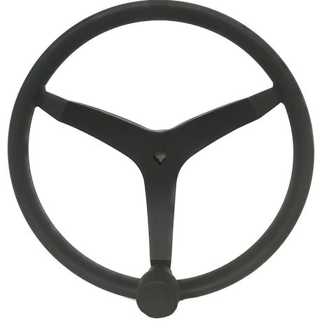 Uflex  V46  135 Stainless Steel Steering Wheel wSpeed Knob  Black