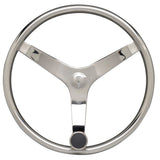 Uflex  V46  135 Stainless Steel Steering Wheel wSpeed Knob  No Wheel Nut