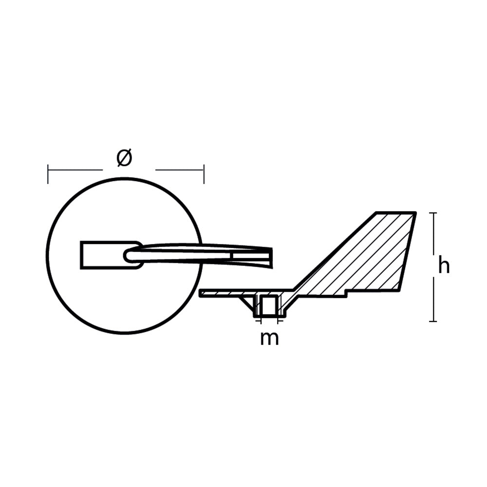 Tecnoseal Zinc Yamaha Trim Tab Anode f150  225 HP Motors