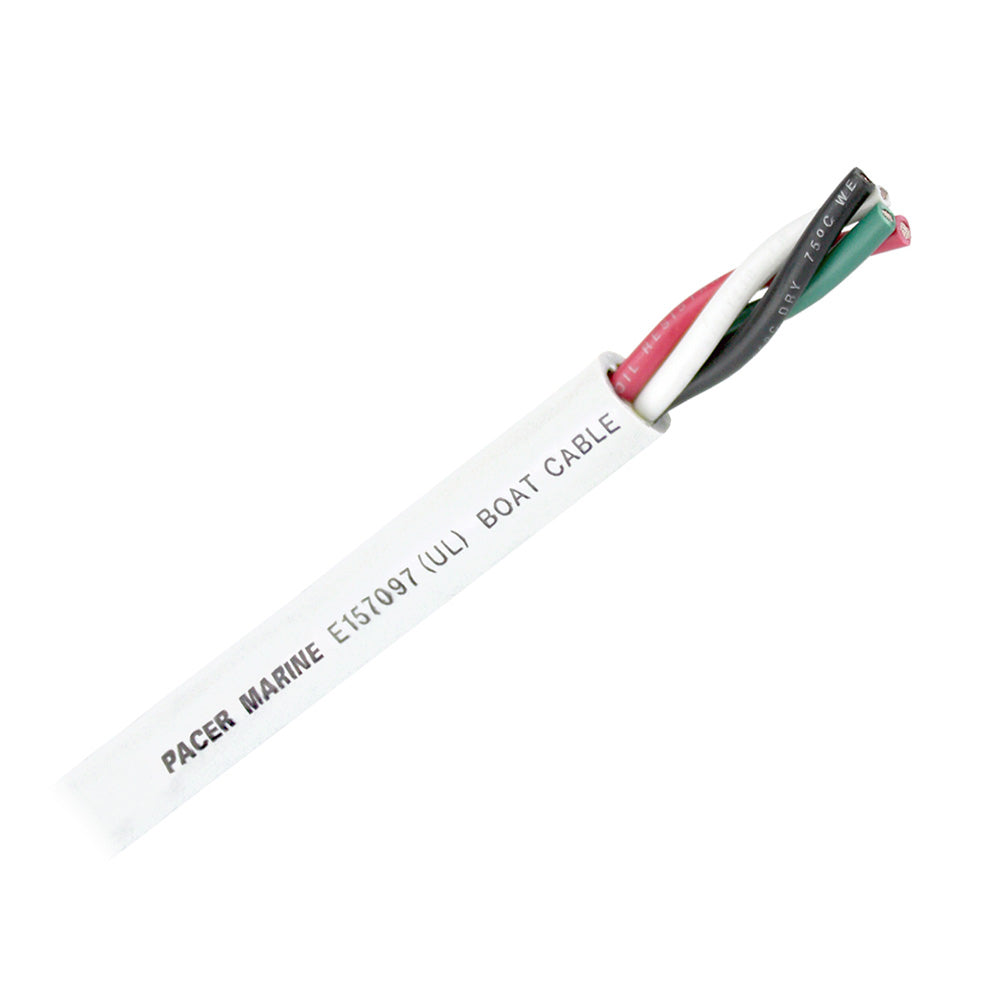Pacer Round 4 Conductor Cable  100  164 AWG  Black Green Red  White