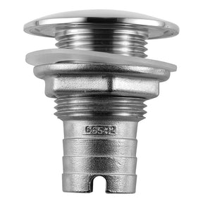 Attwood Stainless Steel ThruHull Short Straight Barbed  1 Inner Diameter