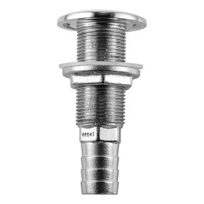 Attwood Stainless Steel ThruHull Standard Straight Barbed  34 Inner Diameter