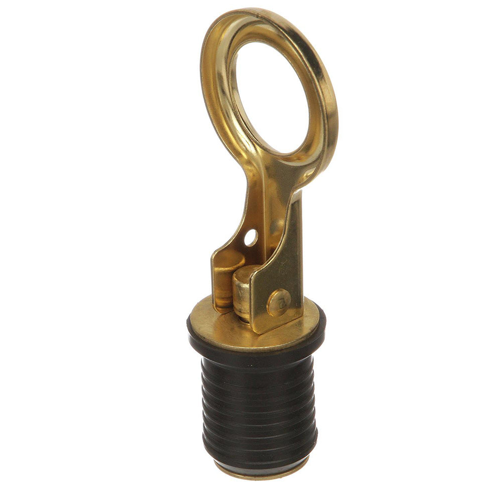 Attwood SnapHandle Brass Drain Plug  1 Diameter