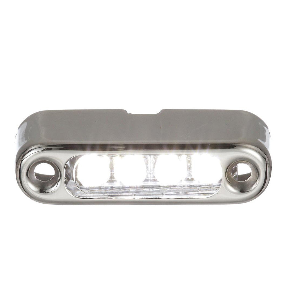 Attwood White LED Micro Light wStainless Steel Bezel  Vertical Mount