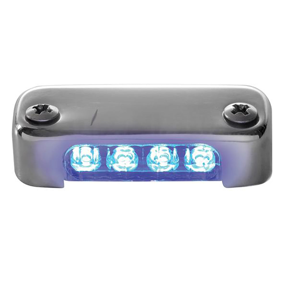 Attwood Blue LED Micro Light wStainless Steel Bezel  Vertical Mount