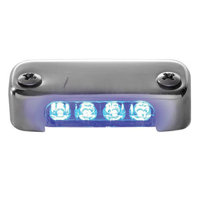 Attwood Blue LED Micro Light wStainless Steel Bezel  Vertical Mount