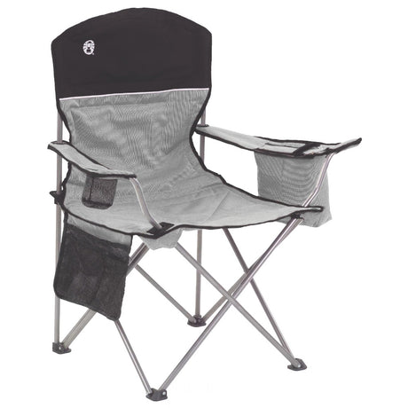 Coleman Cooler Quad Chair  Grey  Black