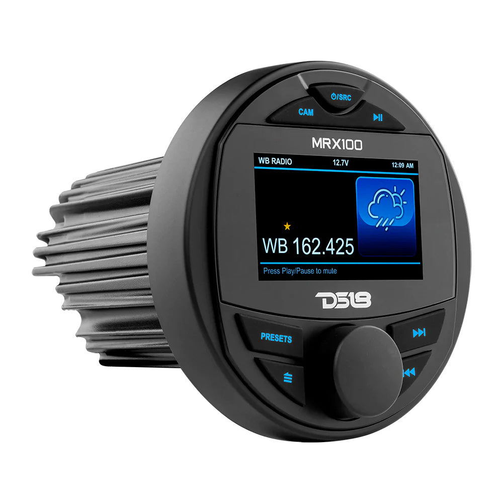 DS18 MRX100 2 Zone Marine Head Unit wTFT LCD Screen  4x50 Watts Max