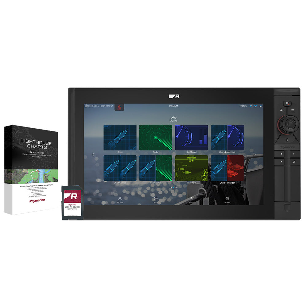 Raymarine Axiom 2 Pro 16 RVM ChartplotterFishfinder  Lighthouse North America Chart  No Transducer