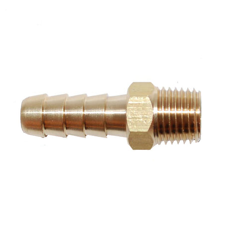 Attwood Universal Brass Fuel Hose Fitting  14 NPT x 516 Barb