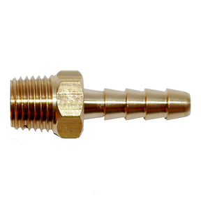 Attwood Universal Brass Fuel Hose Fitting  14 NPT x 38 Barb