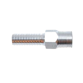 Attwood Universal Aluminum Fuel Hose Fitting  38 NPT x 38 Barb