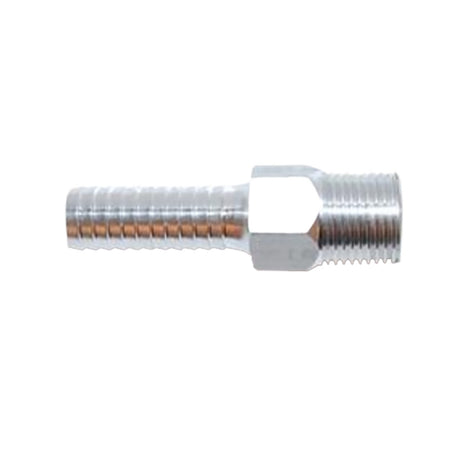 Attwood Universal Aluminum Fuel Hose Fitting  38 NPT x 38 Barb