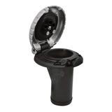 Attwood Deck Fill fCarbon Canister System  Straight Body  Scalloped Chrome Cap