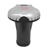 Attwood Deck Fill fCarbon Canister System  Straight Body  Scalloped Stainless Steel Cap