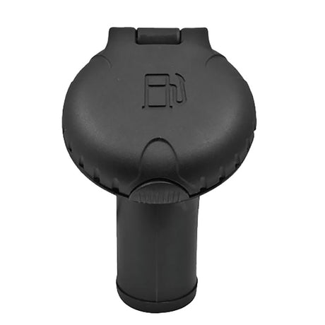 Attwood Deck Fill fCarbon Canister System  Angled Body  Scalloped Black Plastic Cap