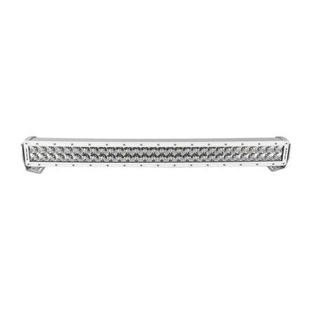 Black Oak 30 Marine Curved Double Row LED Light Bar  Spot Optics  White Housing  Pro Series 30
