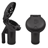Attwood Deck Fill fPressure Relief Systems  Angled Body  Scalloped Black Plastic Cap