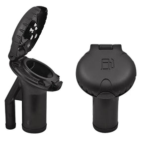 Attwood Deck Fill fPressure Relief Systems  Angled Body  Scalloped Black Plastic Cap