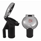 Attwood Deck Fill fPressure Relief Systems  Angled Body  Scalloped Stainless Steel Cap