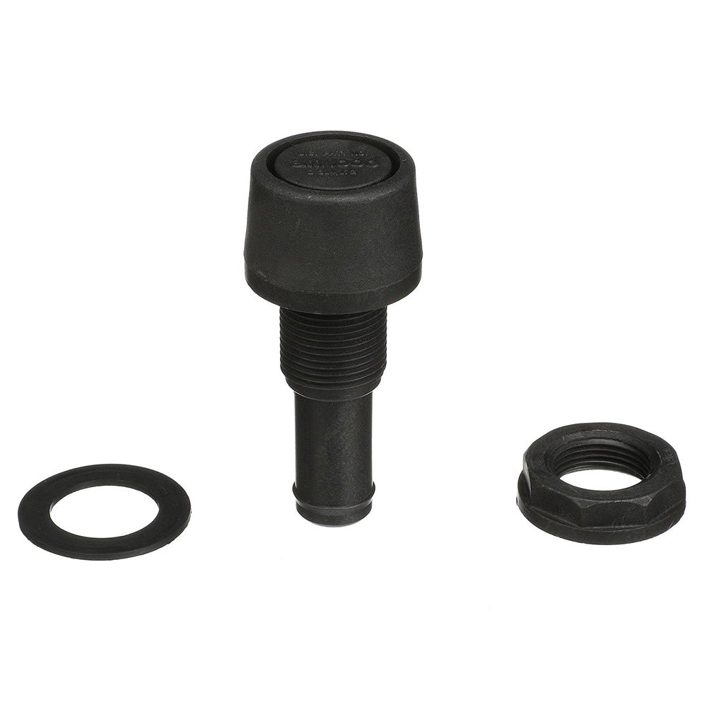 Attwood Straight Fuel Vent  Black Polypropylene
