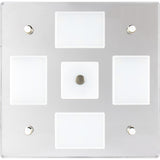 SeaDog Square LED Mirror Light wOnOff Dimmer  White  Blue